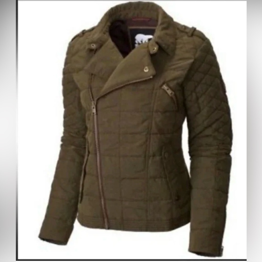 Sorel moto quilted Zip Women's Jacket - Olive